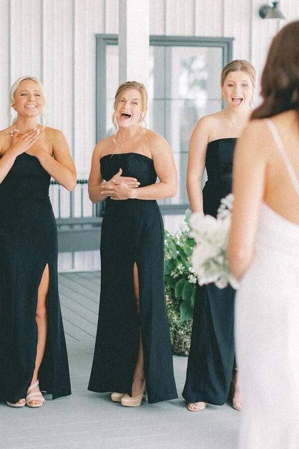 princess polly baby blue dress 22 Trendy Black Bridesmaid Dresses to Shop Right Now
