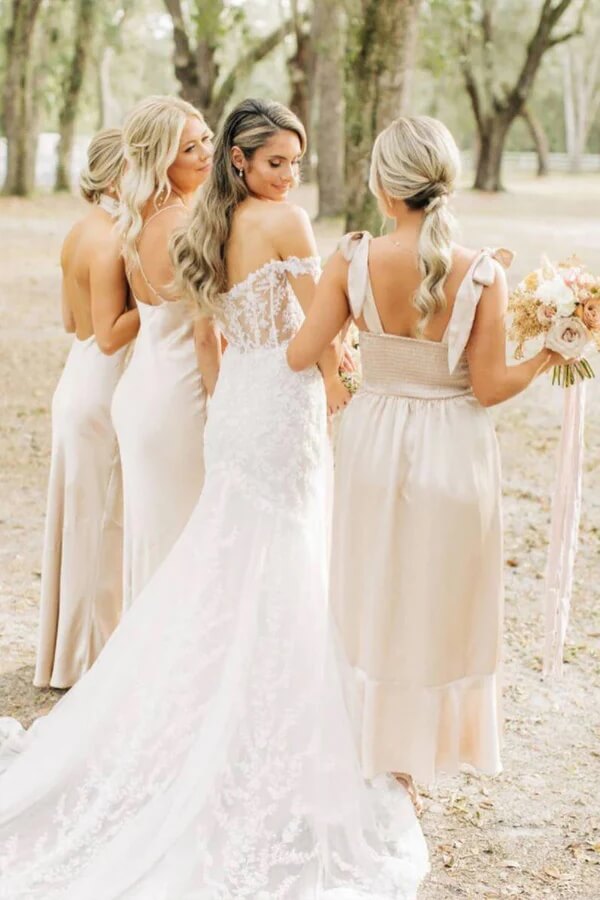 Elegant Satin Sheath Simple Long Bridesmaid Dresses, Bridal Party Dress, MBD289 Elegant Satin Sheath Simple Long Bridesmaid Dresses, Bridal Party Dress, MBD289