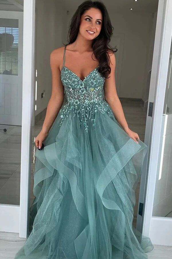 green halter neck maxi dress Paneros Clothing Women's Halter Gia Dress - Green main image 0