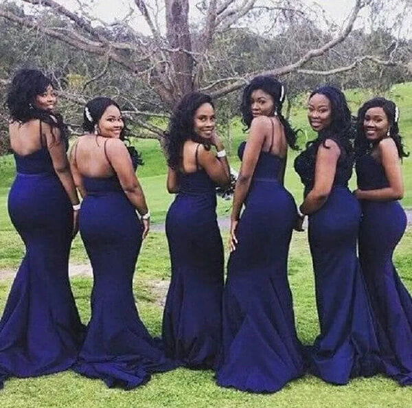 Navy Mermaid Sweetheart Bridesmaid Dresses, MBD249 Navy Mermaid Sweetheart Bridesmaid Dresses, MBD249