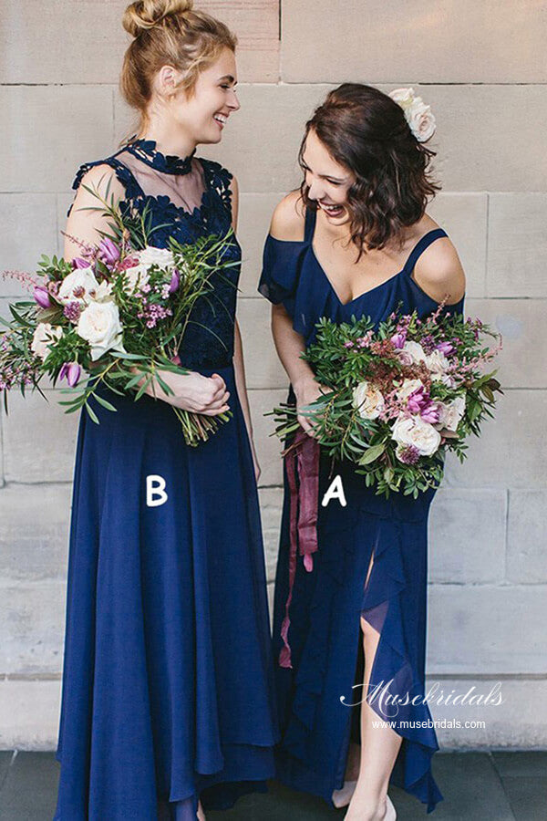 sachin and babi light blue dress Long A-Line Burgundy Chiffon One Shoulder Bridesmaid Dresses with Bead –  BIZTUNNEL