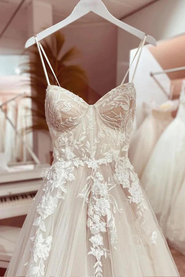 chinese dress ladies Tulle A-line Sweetheart Wedding Dress With Lace, MW948