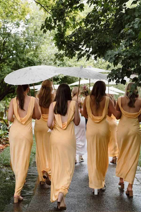 stupid bridesmaid dresses Short Sleeves Pink Chiffon Bridesmaid Dress V-neckline – loveangeldress