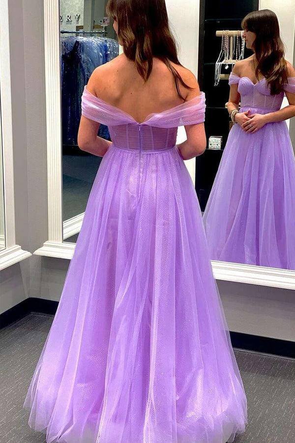 fitted lace wedding dress A Line V Neck Yellow Tulle Ruffled Prom Dresses Pic Color / US8 main image 0