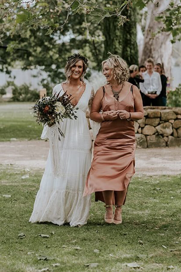 A-line Long Sleeve Deep V-neck Lace Backless Wedding Dresses Long Bridal Dresses,MW343 | cheap lace wedding dress | vintage wedding dress | wedding gowns | www.musebridals.com