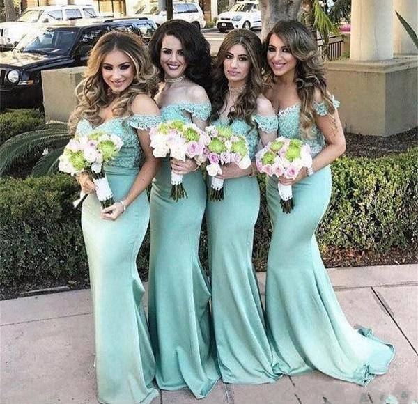 Charming Lace top Mermaid Off Shoulder Bridesmaid Dresses Wedding Guest Dress, MB116 Charming Lace top Mermaid Off Shoulder Bridesmaid Dresses Wedding Guest Dress, MB116