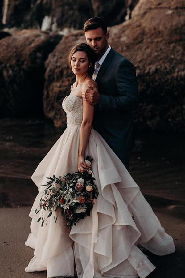 Ball Gown Sweetheart Beaded Wedding Dresses MW579 | Musebridals Ball Gown Sweetheart Beaded Wedding Dresses MW579 | Musebridals