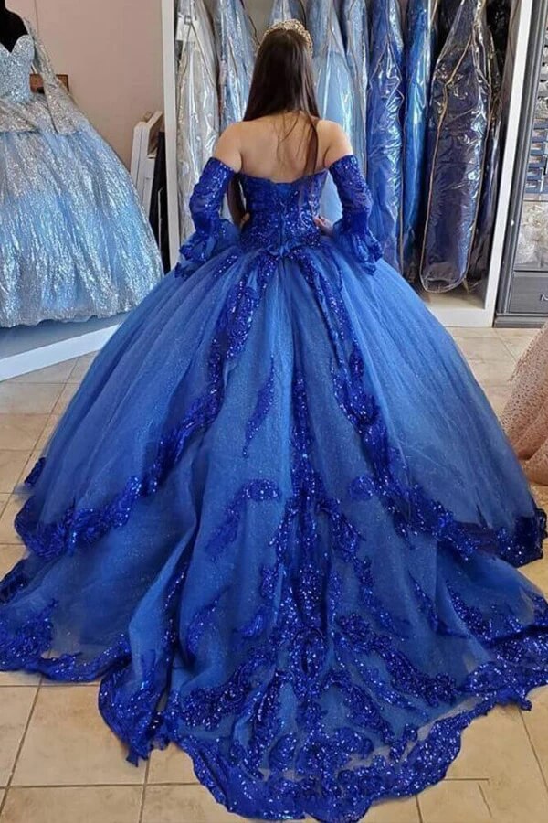Blue Quinceanera Dresses | cheap long prom dresses | ball gown prom dresses | musebridals.com