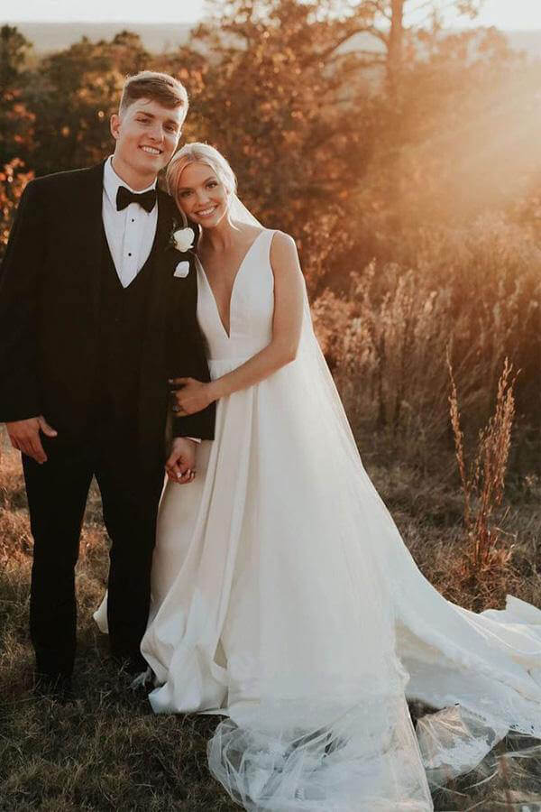 Ivory satin gown top