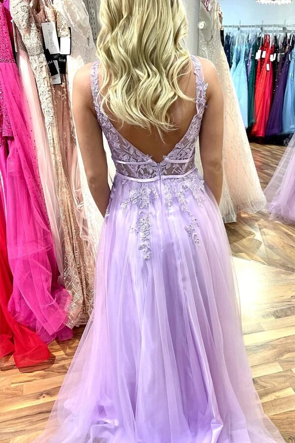fitted lace wedding dress Pinkish Purple Party Wear Sequins Net Anarkali Gown main image 1