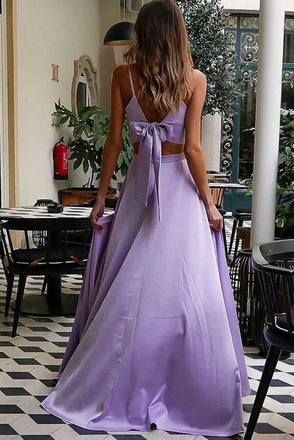 Lilac Two Pieces Sweetheart Spaghetti Straps Prom Dresses, Evening Gown, MP636 Lilac Two Pieces Sweetheart Spaghetti Straps Prom Dresses, Evening Gown, MP636