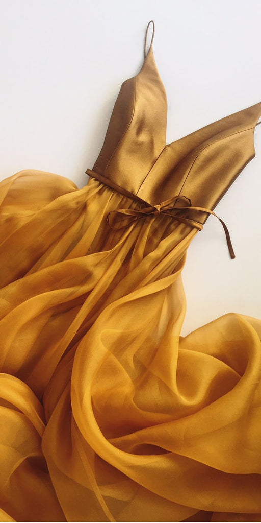Musebridals.com offer  Formal A-Line V-Neck Spaghetti Strap Cheap Long Prom/Evening Dresses,MP447