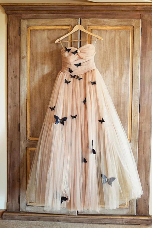 Beautiful Butterfly Wedding Dresses Sweetheart Ruffles Bridal Gown,MW391 Beautiful Butterfly Wedding Dresses Sweetheart Ruffles Bridal Gown,MW391