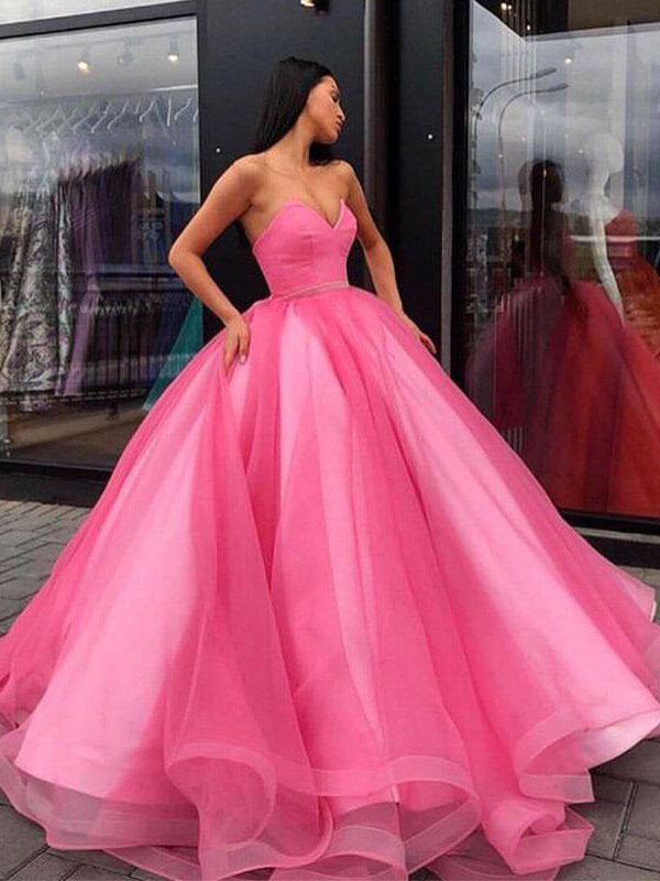 Organza Princess Ball Gown Sweetheart Prom Dresses, Long Formal Dresses, MP670 Organza Princess Ball Gown Sweetheart Prom Dresses, Long Formal Dresses, MP670