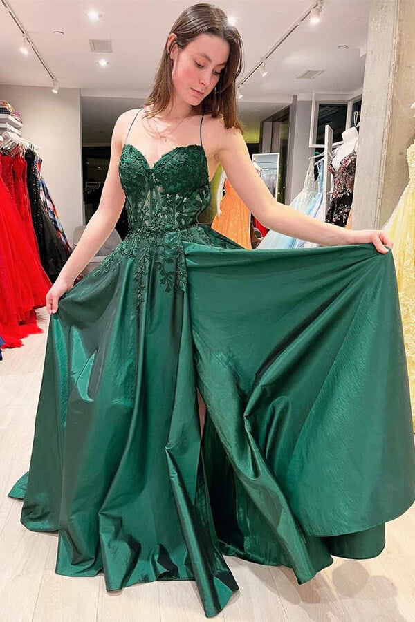 slim fit dress slacks Pink Satin Lace A-line V-neck Backless Prom Dress MP781