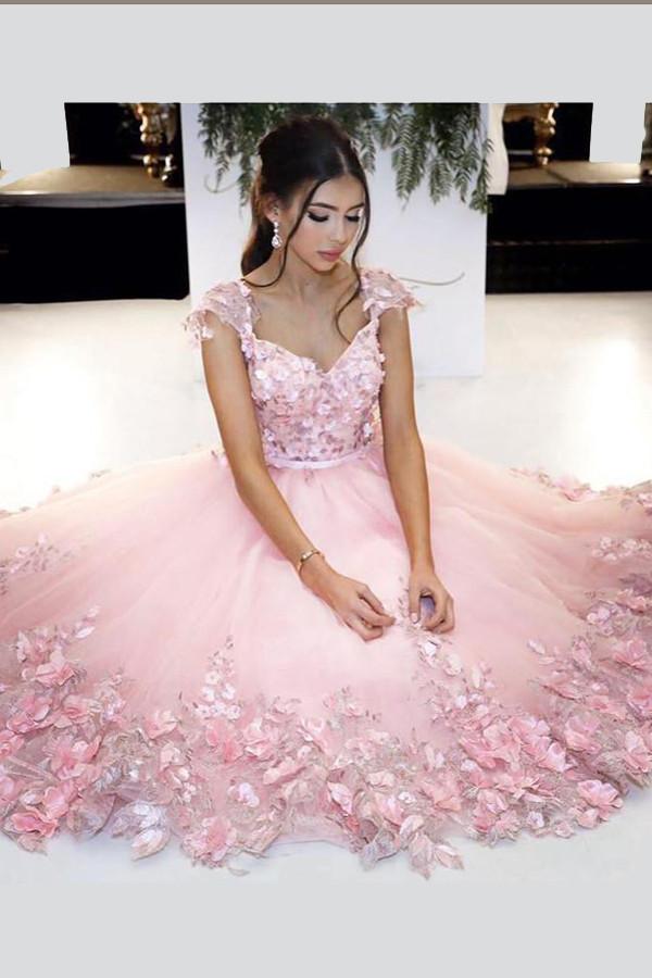 Princess Lace V Neck Short Prom Dress, Floral Homecoming Dress With Appliques, MH292 Princess Lace V Neck Short Prom Dress, Floral Homecoming Dress With Appliques, MH292