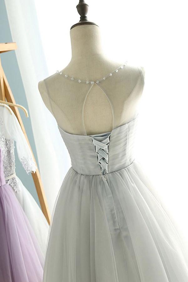 holiday collection dresses Sheer Bodice Short Homecoming Dress main image 0