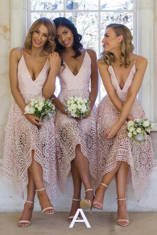 Royal Blue Lace V Neck Spaghetti Straps Bridesmaid Dress, Cheap Homecoming Dress, MH311 Royal Blue Lace V Neck Spaghetti Straps Bridesmaid Dress, Cheap Homecoming Dress, MH311