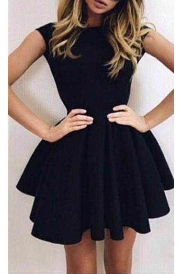 Simple Black Open Back Homecoming Dresses for Girls, Short Prom Dresses, MH320 Musebridals Simple Black Open Back Homecoming Dresses for Girls, Short Prom Dresses, MH320 Musebridals