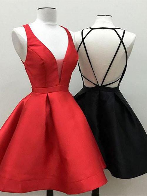 Black Red Little Homecoming Dress, Cheap Short Prom Dresses, Party Dress, MH130 Musebridals Black Red Little Homecoming Dress, Cheap Short Prom Dresses, Party Dress, MH130 Musebridals