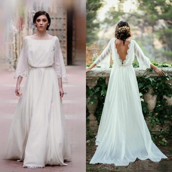 White chiffon deals gown