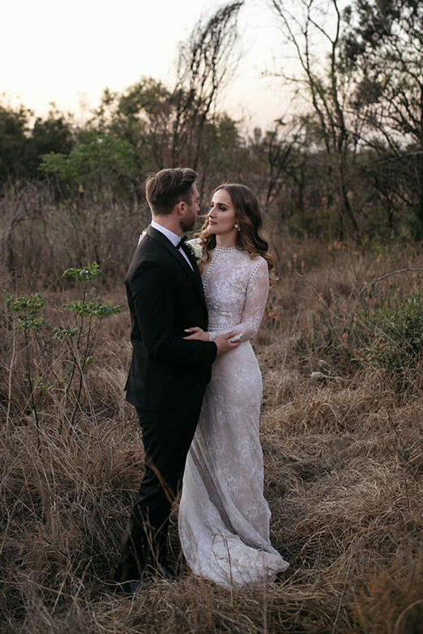 Sheath Lace Long Sleeves Beaded Wedding Dresses, Vintage Bridal Gown, MW813 Sheath Lace Long Sleeves Beaded Wedding Dresses, Vintage Bridal Gown, MW813