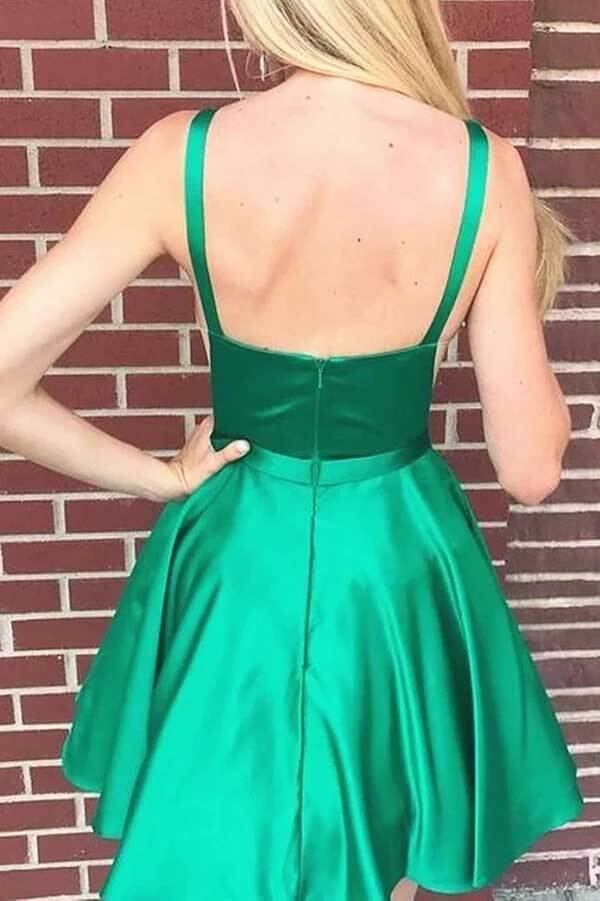 Simple Green A-line Cheap Homecoming Dresses MH540 | Musebridals Simple Green A-line Cheap Homecoming Dresses MH540 | Musebridals