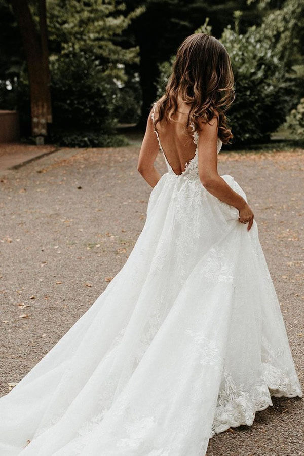 corded lace wedding dress Corded Graphic Lace Gown With Blouson Sleeves Jaelyn Nicole