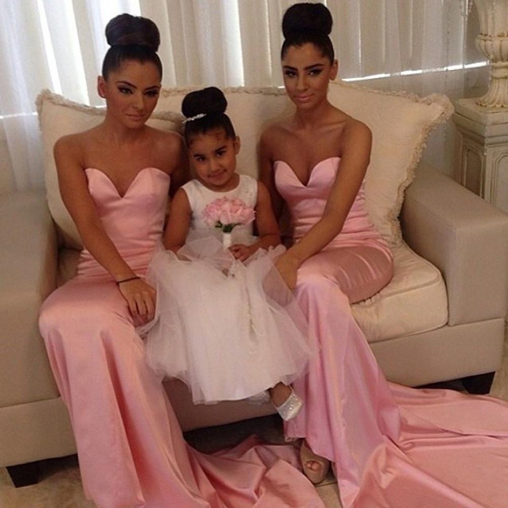 Pink Mermaid Sweetheart Wedding Guest Dresses, Bridesmaid Dress, MB190   Musebridals