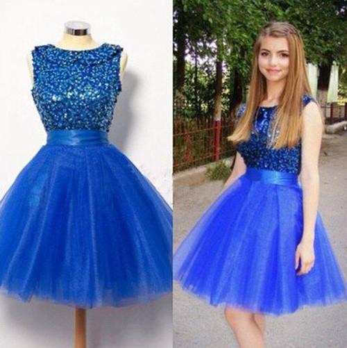 Royal Blue Short A-Line Shinny Prom Dresses, Homecoming Dress For Girls, MH326 Royal Blue Short A-Line Shinny Prom Dresses, Homecoming Dress For Girls, MH326