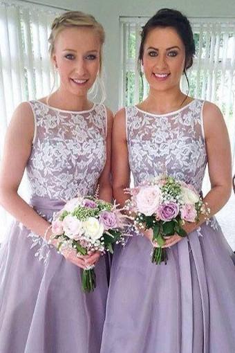 Cute Lavender Lace High Neck Bridesmaid Dress, Wedding Party Dresses, MB167 Musebridals Cute Lavender Lace High Neck Bridesmaid Dress, Wedding Party Dresses, MB167 Musebridals