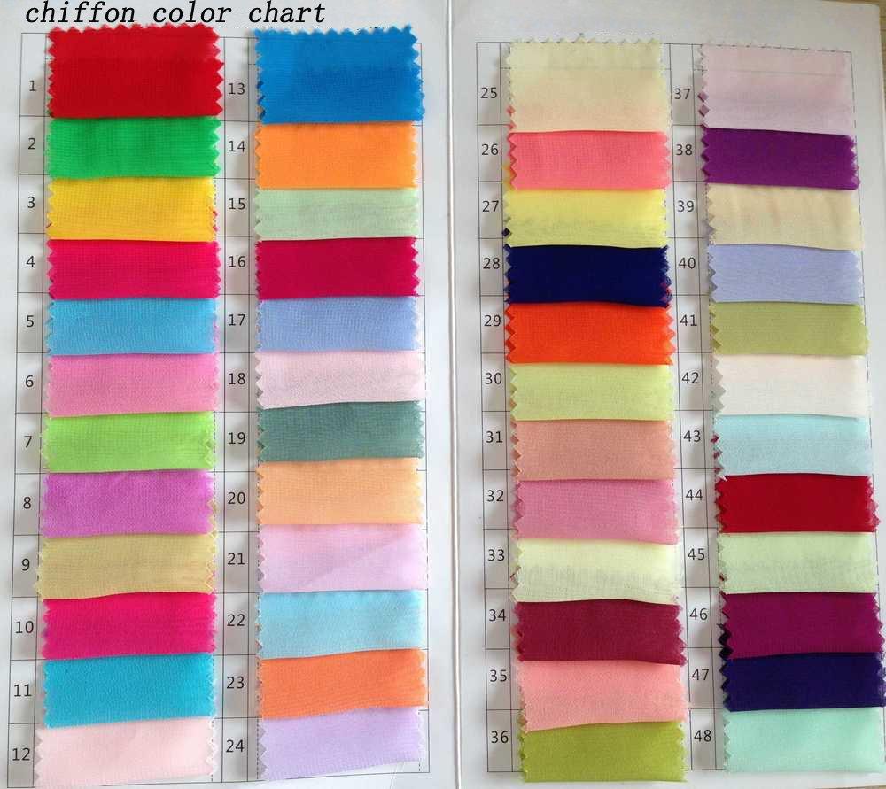 Chiffon Color Swatch at www.musebridals.com