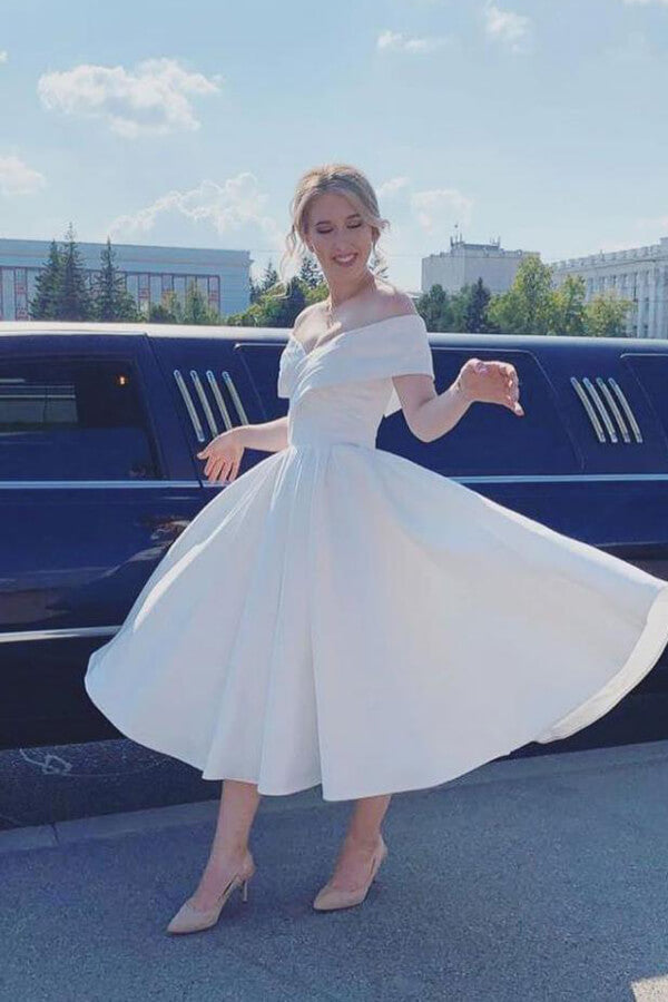 ankle length dresses for wedding Two Piece Lace Dresses,Ankle Wedding Dress,WD00325 delicate appliqus Wedding Guest Dresses