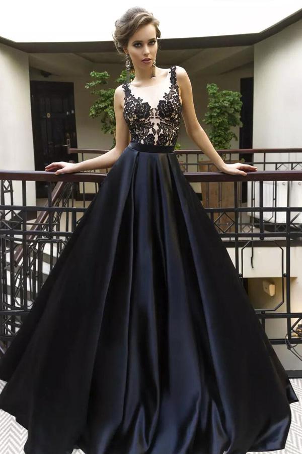 New Arrival Black Prom Dress Evening Gown, Party Dresses, Prom Dresses For Teens, MP128