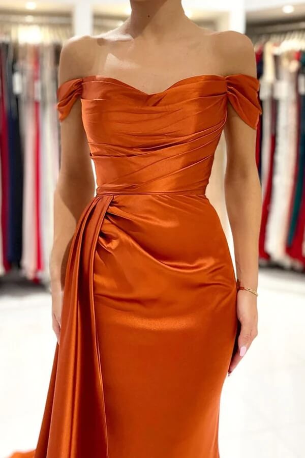 Orange prom dresses | cheap long prom dresses | new arrival prom dress | evening gown | musebridals.com