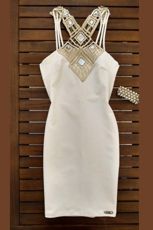 Unique White Halter Strapless Satin Tie Back Cheap Homecoming Dresses online, MH406