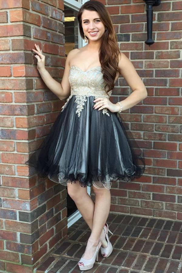 Charming Short Mini Juniors Prom Dresses, Tulle Homecoming Dresses ...