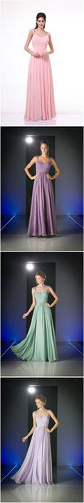 Chiffon Cheap A-line Long Prom Dresses, Bridesmaid Dresses, Evening Dresses, MB128