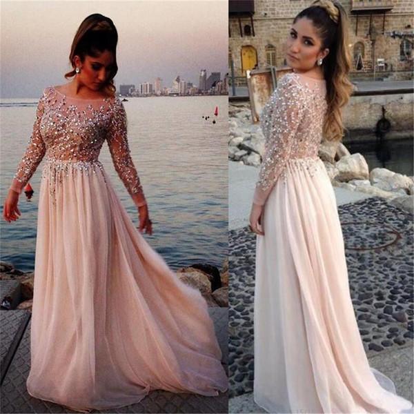 Cheap Long Sleeves Prom Dresses Long, Cocktail Evening Dresses for Woman, MP169 at musebridals.com