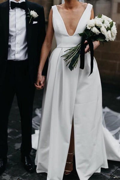 products/SimpleIvorySatinA-lineV-NeckWeddingDresseswithPockets_MW537_4.jpg