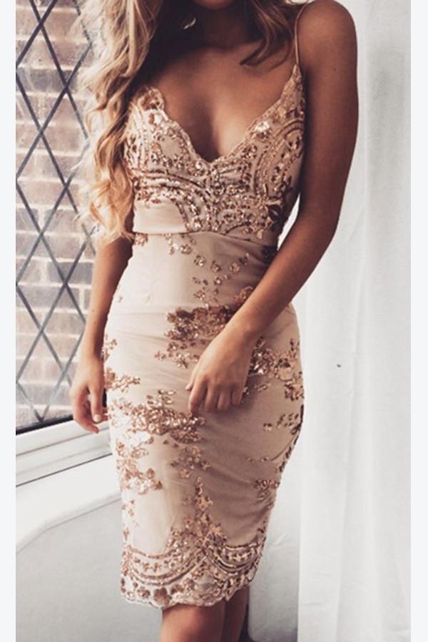 Lace Spaghetti Straps V neck Short Prom Dresses, Homecoming Dresses for Girls, MH241